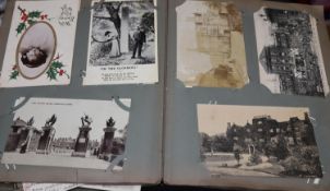 An album of George V and later postcards