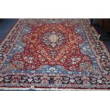 A Kashan carpet, 350 x 244cm