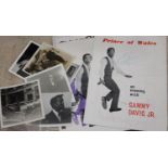 Sammy Davis Junior, original unpublished photo archive, 1950's autographed programme etc.