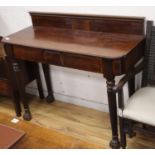 A Regency style mahogany serving table, W.134cm, D.52cm, H.98cm
