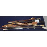 A collection of Indian ivory, bone etc. back scratchers