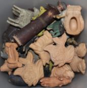 A quantity of Victorian carved wood Noahs Ark figures and animals