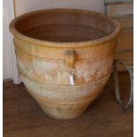 Pots and Pithoi Ltd. A pair of large circular terracotta rebachia (loop handle), diameter