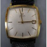 A gentleman's 1960's steel and gold plated Omega automatic wrist watch. movement c.562, on later