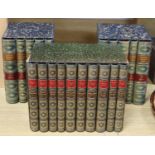 Twenty German leather bound vols, Henrik Ibsens works, and Gottfried Heller's works octavo quarter