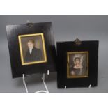 Two French miniatures