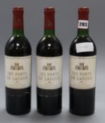 Three bottles of Les Forts de Latour Pauillac 1981