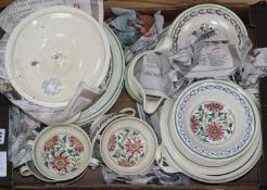 An 'Old British Delft' dinner service