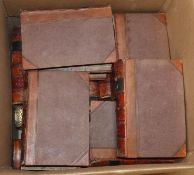 Geological Journal, 11 vols and other leather bound bindings