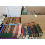 A collection of Angela Thirkell books and three boxes of mixed books