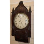 A 19th century wall clock by Jos Fairer, H.80cm