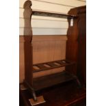 A late Victorian mahogany gun rack, W.56cm D.34cm H.86cmCONDITION: Good original condition, it holds