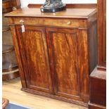 A William IV mahogany chiffonier, W.92cm, D.40cm, H.99cmCONDITION: The top and drawer are a good