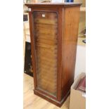 A Victorian mahogany and deal collector' cabinet of moth specimens, by J.T Crockett & Son, W.52cm