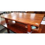 An Australian redwood coffee table from the workshops of Nicholas Dattner & Co.CONDITION: Very