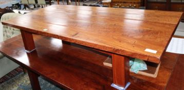 An Australian redwood coffee table from the workshops of Nicholas Dattner & Co.CONDITION: Very