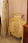 A pair of 19th century Continental pine 3ft bedframesCONDITION: The wood has a slightly dry