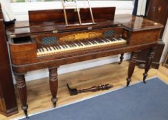 A good George IV rosewood square piano, by 'Thos. Tomkison, Dean Street, Soho, Maker to his Majesty'