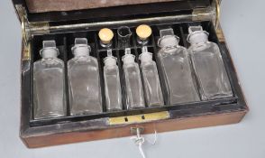 A leather cased travelling pharmacist box