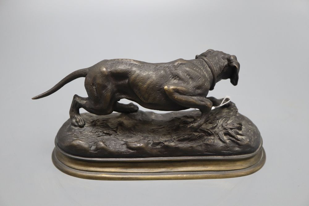 After Mene. A bronze of a pointer, height 10cm - Image 3 of 3