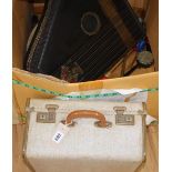 A box accordian, a lyre, etc.