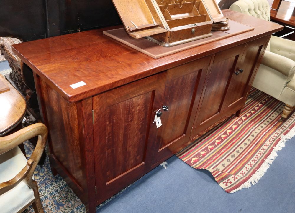 An Australian redwood sideboard from the workshops of Nicholas Dattner & Co., W.184cm, D.51cm, H.