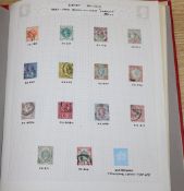 A collection of GB stamps from Victoria to George VI in York album with 5 shilling SG127 pale