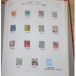 A collection of GB stamps from Victoria to George VI in York album with 5 shilling SG127 pale