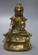 A South East Asian seated bronze of Buddha