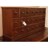 A Victorian style 21 drawer apothecary chest, W.106cm, D.26cm, H.52cm