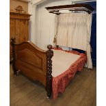 A Victorian mahogany single tester bed, W.130cmCONDITION: The "Tester" is the roof or ceiling of a
