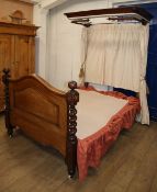 A Victorian mahogany single tester bed, W.130cmCONDITION: The "Tester" is the roof or ceiling of a