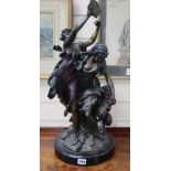 A bronze group of dancers, height 60cm