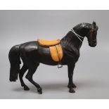 A cold painted bronze horse, height 18.5cm