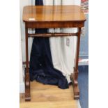 A Regency rosewood occasional table, W.46cm, D.34cm, H.71cm