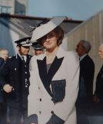 The Launch of HMS Cornwall by HRH Princess of Wales at Yarrow Shipbuilders Ltd, 14 October 1985