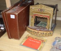 A J.B.Priestley 'The High Toby' (toy theatre, together with a suitcase containing stage backdrops