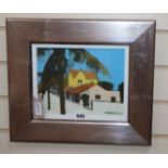 Charles Jamieson (b. 1952), 'Cienfuegos House', signed, oil on canvas, 20.5cm x 25.5cm