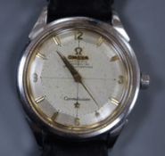 A gentleman's 1950's stainless steel Omega Constellation Automatic Chronometer wrist watch, movement