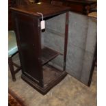 A Victorian mahogany plate warming cabinet, W.44cm, D.42cm, H.92cm