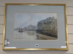 Grenville Cottingham (1943-2007), 'Royal Naval College, Greenwich', signed and dated '83,