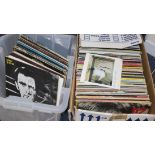 Two boxes of records