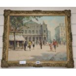B. Kennedy, oil on canvas, Paris street scene, signed, 39 x 49cm