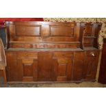 An 18th century Continental walnut dresser, W.214cm, D.40cm, H.148cm