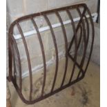 A wrought iron hay feeder, W.76cm, D.43cm, H.80cm