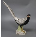 A Richard Ginori Doccia model of a pheasant