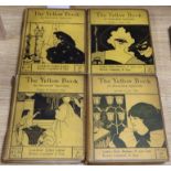 'The Yellow Book', an illustrated quarterly, 4 vols, 11, 2, 3 and 5 1894-1895