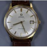 A gentleman's 1960's steel and gold plated Omega Seamaster Automatic wrist watch, movement c.562, on