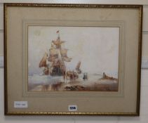 Wilfred Knox (1884-1966), watercolour, 'On The Schelde, signed, 25 x 34cmCONDITION: Colours remain