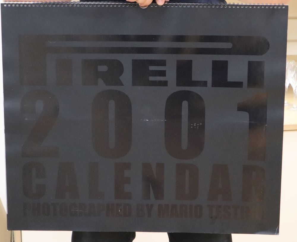 Fourteen boxed Pirelli calendars, 1987 and 1989-2001